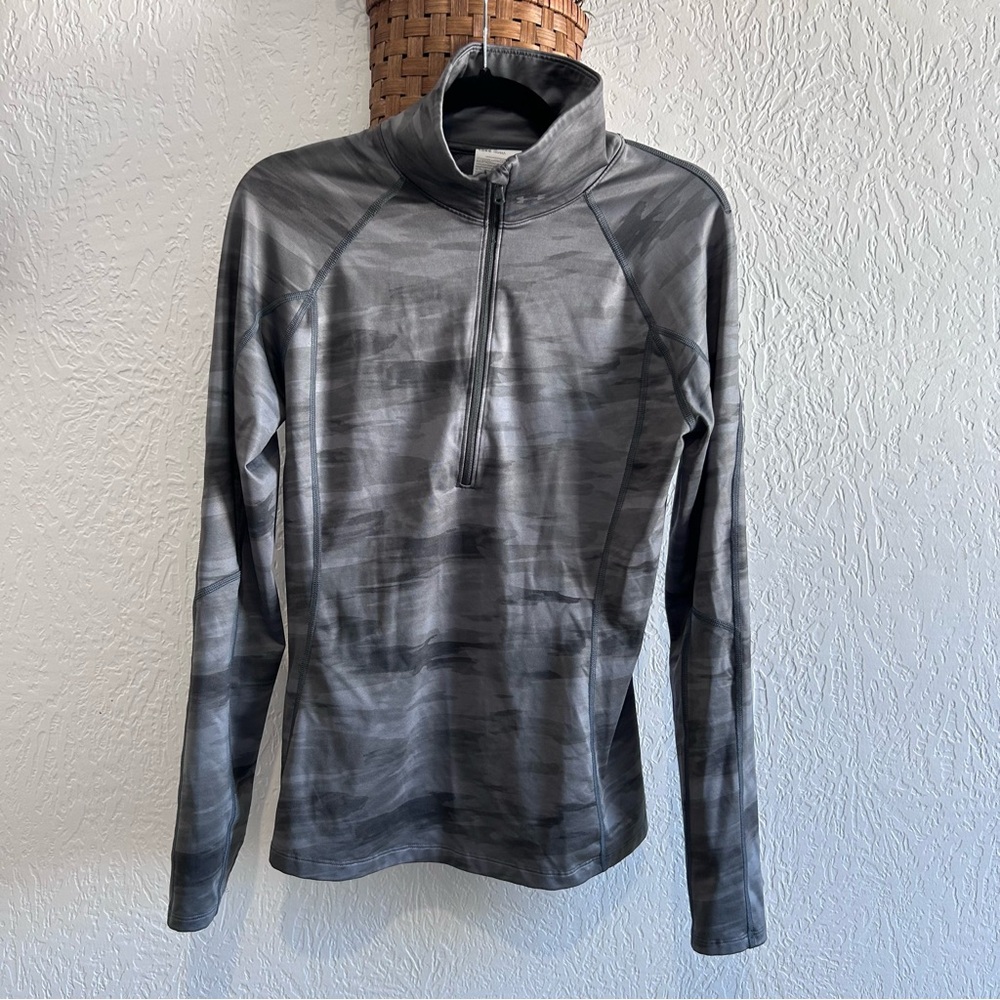 Under Armour Women’s Cold Gear Gray Quarter-Zip Pullover Size Medium